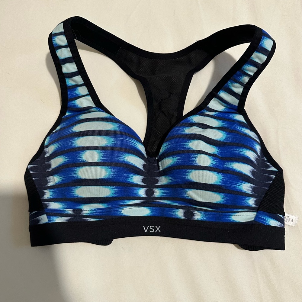 VSX Dynamic Blue and Black Sports Bra